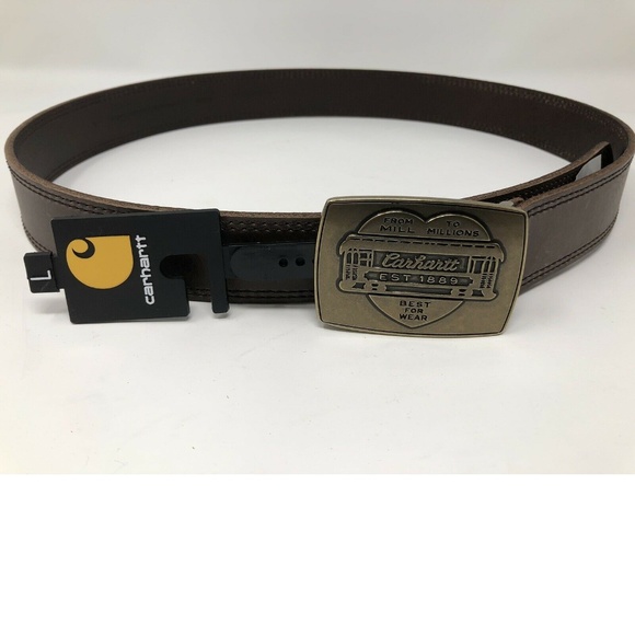 Carhartt Trolley Plaque Leather Belt - Picture 6 of 7